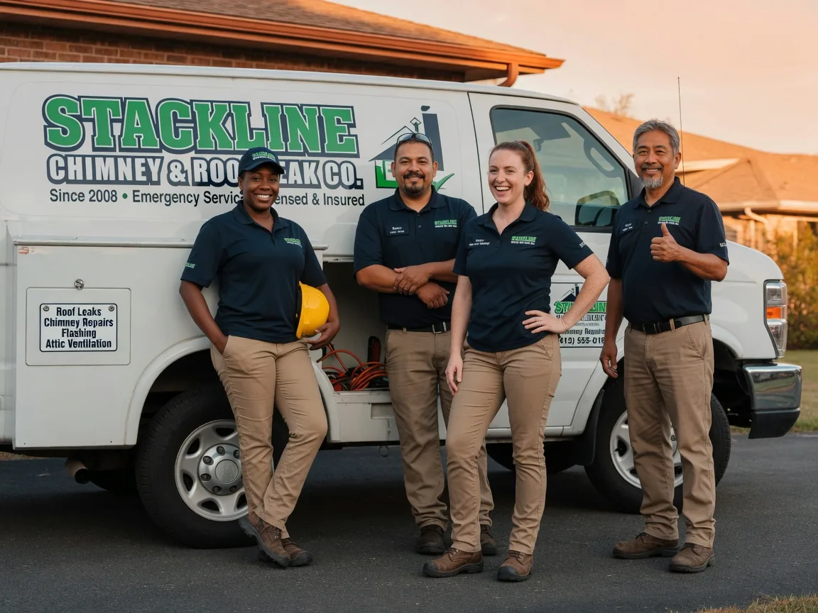 Chimney flashing repair company in Weimar, TX